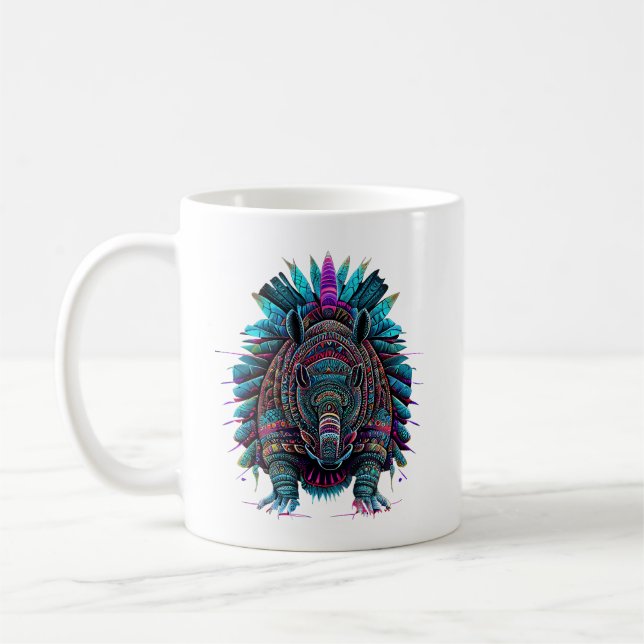 Taza De Café Armadillo Spirit Animal Mug (Izquierda)
