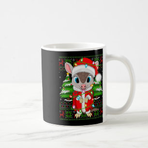Taza De Café Armadillo Xmas Sweater Style Ugly Santa Armadillo