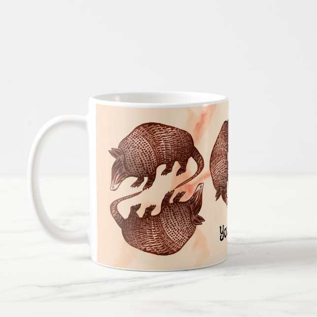 Taza De Café Armadillo Yin Yang (Izquierda)