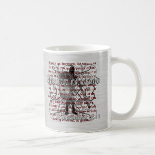 Taza De Café Armadura del soldado de dios