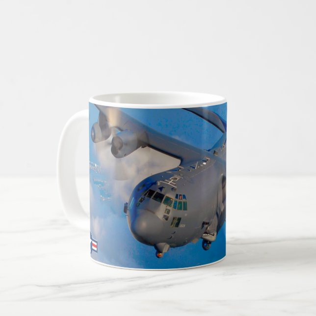 TAZA DE CAFÉ ARMAS DE GOLPE DE POBLACIÓN DE CA-130U (Anverso izquierdo)