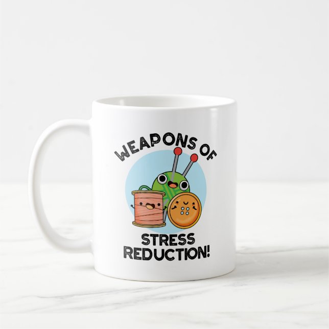 Taza De Café Armas De Reducción De Estrés Difícil Pun De Punto (Izquierda)