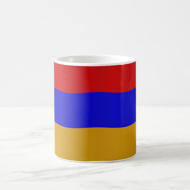 Taza De Café Armenian flag (Centro)
