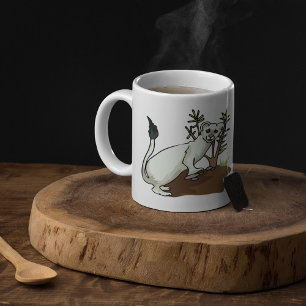 Taza De Café Armiño Comadreja Blanca Invernal Fauna Silvestre