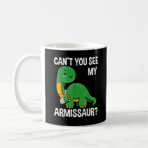 Taza De Café Armissaur Huesos Rotos Lesión en el Brazo Dinosaur