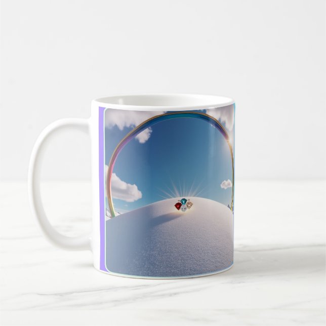 Taza De Café Armonía arcoiris radiante (Izquierda)