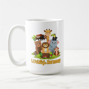 Taza De Café Armonía de la vida silvestre para amantes de los a