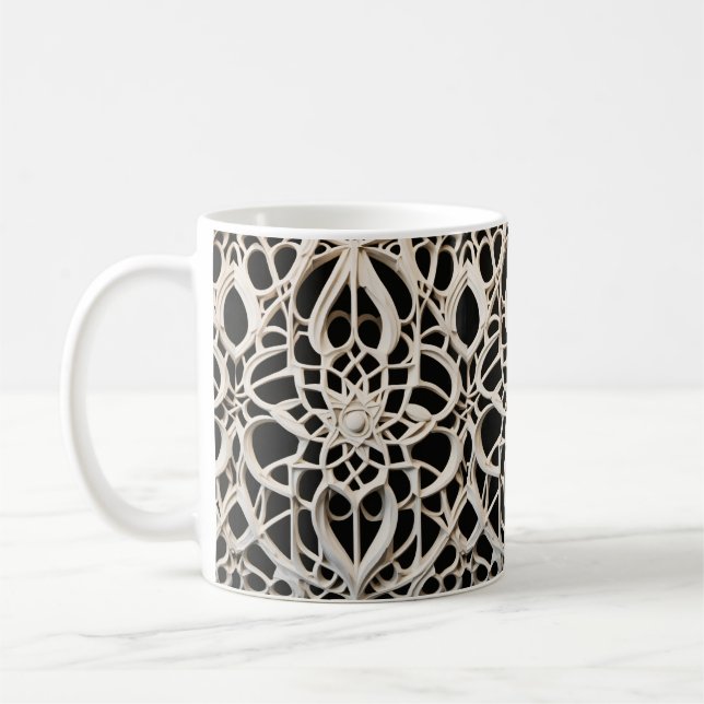 Taza De Café armonía elegante, belleza, obra maestra, blanco, n (Izquierda)