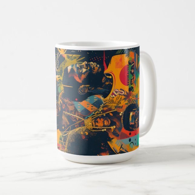 Taza De Café Armonía en el patrimonio Inspirador africano (Anverso derecho)