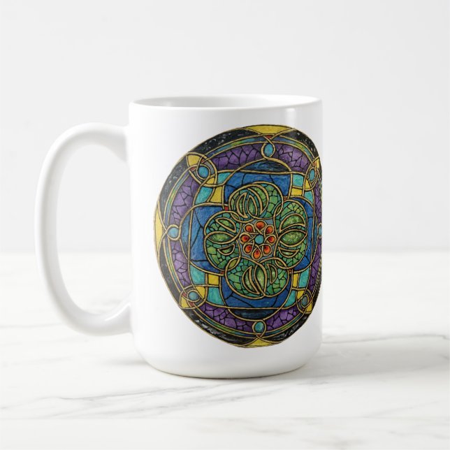 Taza De Café Armonía En Luz De Vidrio (Izquierda)
