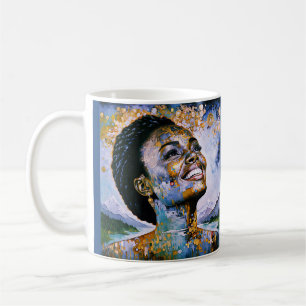 Taza De Café "Armonía en oro y cielo"