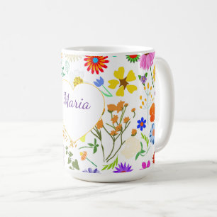 Taza De Café Armonía floral de primavera