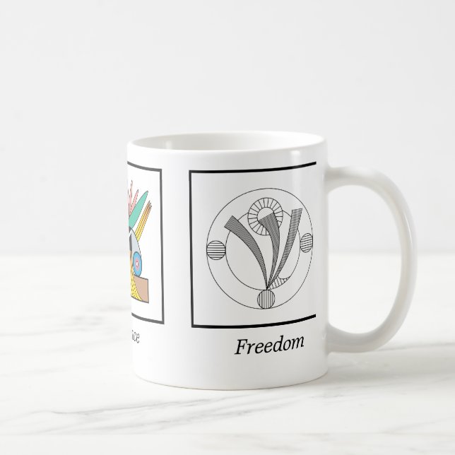 Taza De Café Armonía, paz y libertad (Derecha)