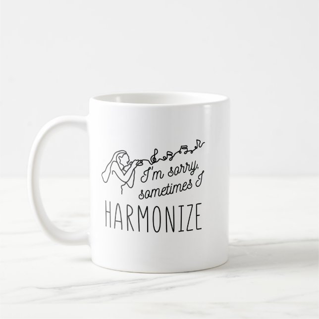 TAZA DE CAFÉ ARMONIZAR CANTANDO LO SIENTO, A VECES ARMONIZO (Izquierda)