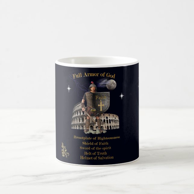 Taza De Café Armor completo de DIOS (Centro)