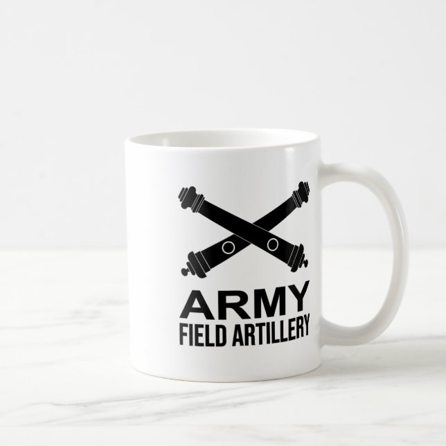 Taza De Café Army Field Artillery Branch Us Usa 1  (Derecha)
