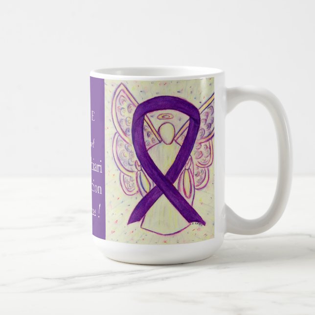 Taza De Café Arnold-Chiari Malformation Awarbon Ribbon Mug (Derecha)