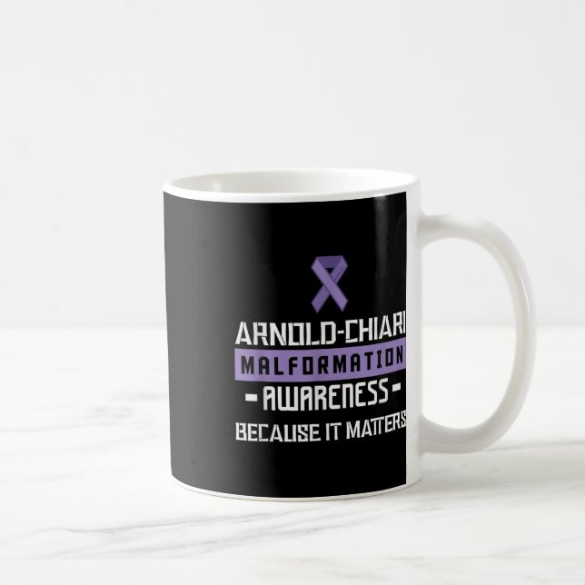 Taza De Café Arnold Chiari Malformation Warrior S Awareness (Derecha)