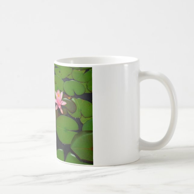 Taza De Café Aroma de flores de lirio de loto rosa, (Derecha)