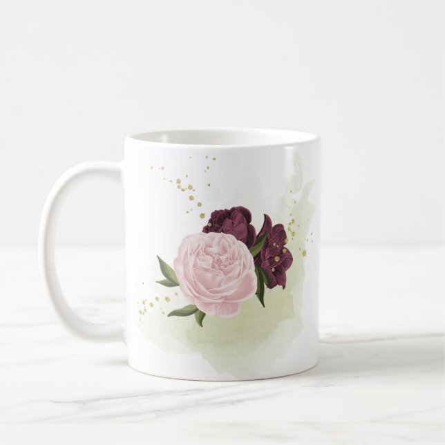 Taza De Café aroma floral rosa de cabernet (Izquierda)