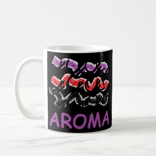 Taza De Café Aroma huele y se siente muy bien relajado (Izquierda)