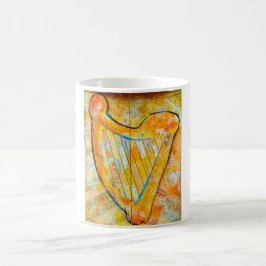 Taza De Café arpa del oro