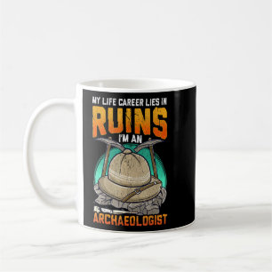 Taza De Café Arqueología inspirada en el arqueólogo Fósil relac