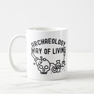 Taza De Café Arqueología - Modo de Vida,  Arqueología Dice
