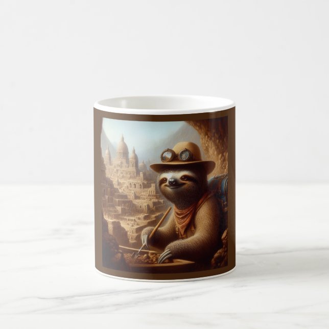 Taza De Café Arqueólogo Sloth (Centro)