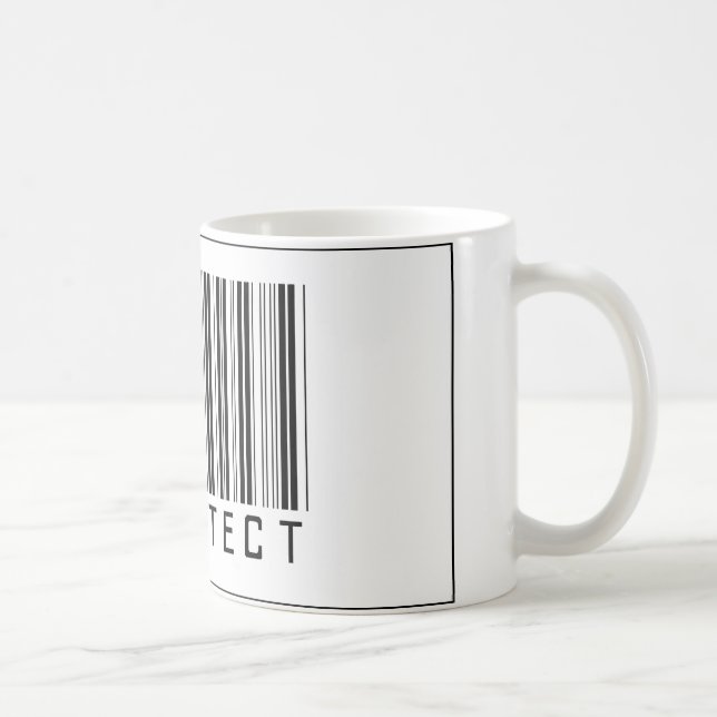Taza De Café Arquitecto del código de barras (Derecha)