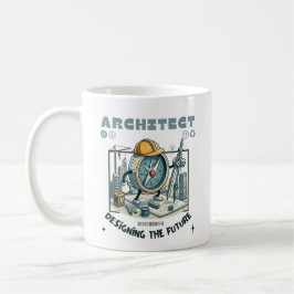 Taza De Café Arquitecto diseñando el futuro