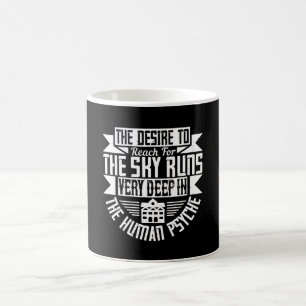 Taza De Café Arquitecto - El Deseo De Llegar Al Cielo