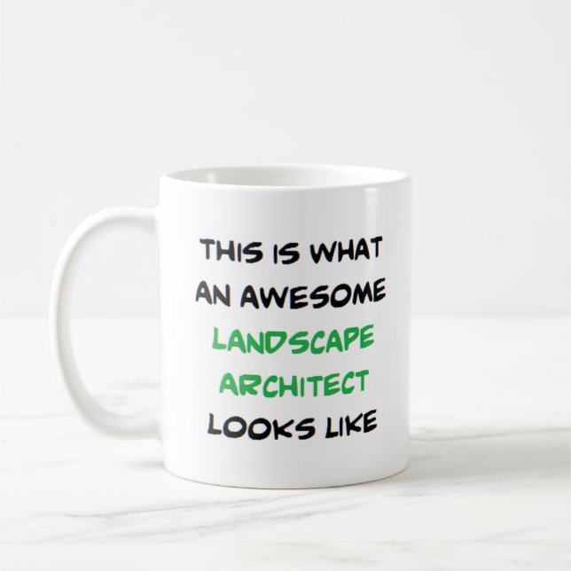 Taza De Café arquitecto paisajista, impresionante (Izquierda)