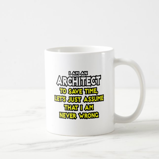 Taza De Café Arquitecto... Supongamos que nunca estoy equivocad (Derecha)