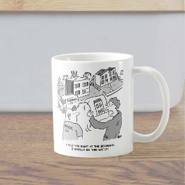 Taza De Café Arquitecto y creador mirando los planes de la casa