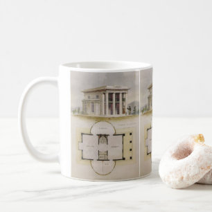 Taza De Café Arquitectura antigua, planta y villa griega