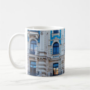 Taza De Café Arquitectura Art Nouveau en Riga, Letonia