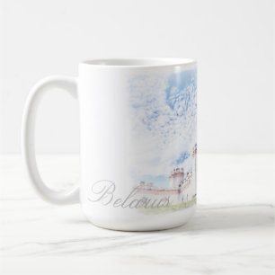 Taza De Café Arquitectura del Castillo Kosava de Bielorrusia Pi