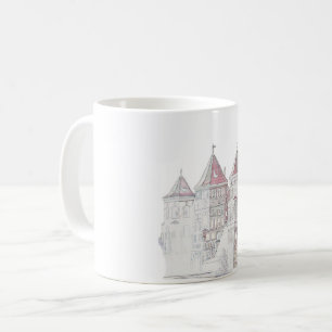 Taza De Café Arquitectura del castillo Mir de Bielorrusia
