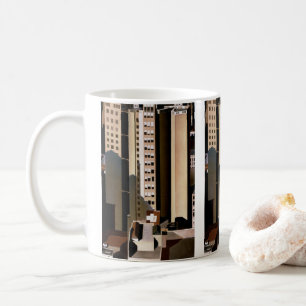 Taza De Café Arquitectura vintage, rascacielos por Sheeler, 192