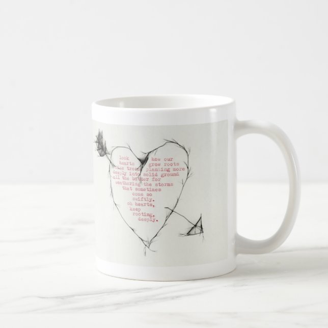 Taza De Café "arraigo de los corazones " (Derecha)