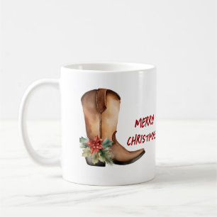 Taza De Café Arranque de Navidades de acuarela