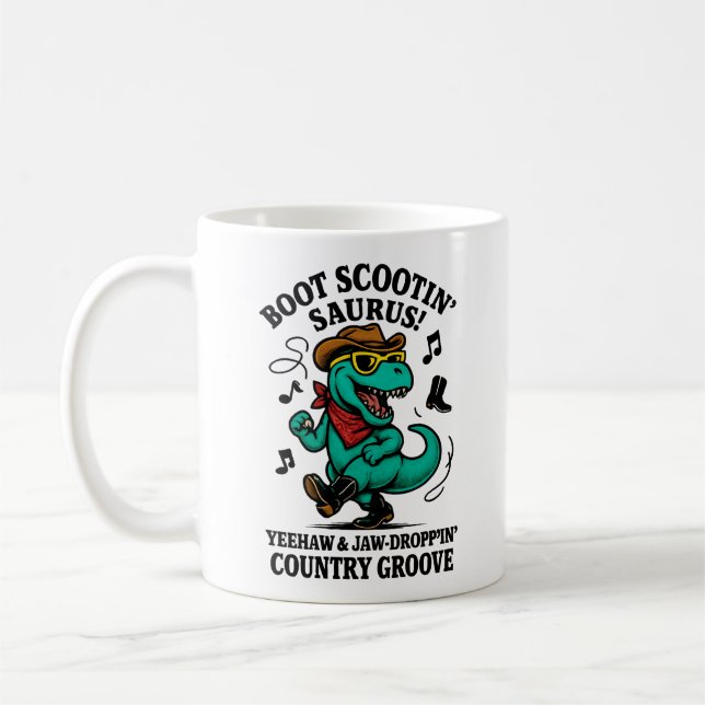 Taza De Café ¡Arranque el Saurus de Scootin! (Izquierda)