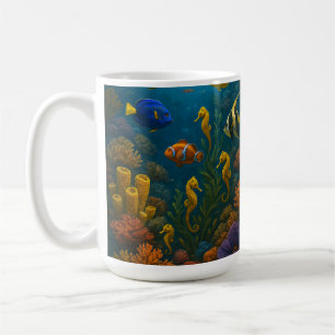 Taza De Café Arrecife de Seahorse