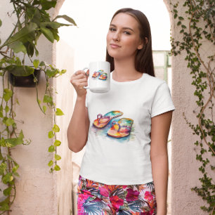 Taza De Café Arrecifes de arrecife Arco Arcoiris Flip Flags