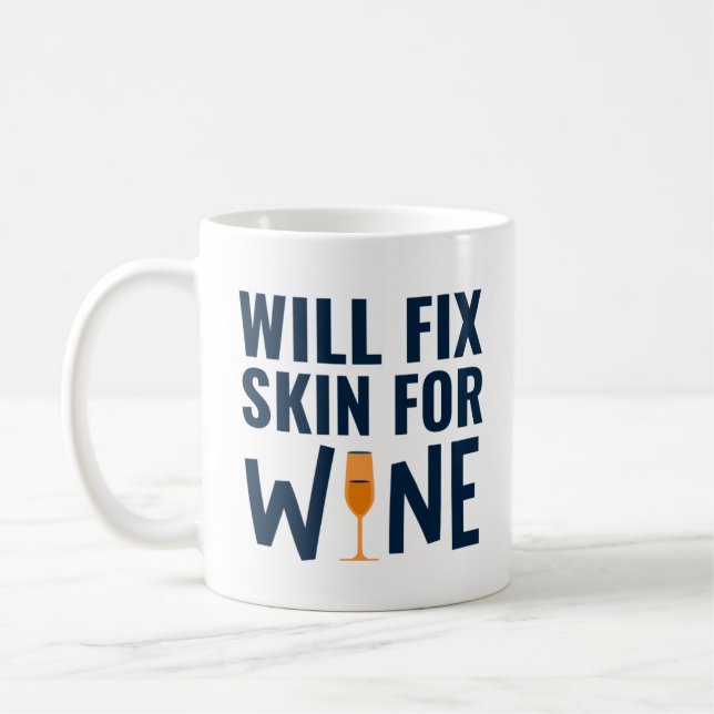 Taza De Café ¿Arreglará La Piel Para Vino, Divertidas Citas De  (Izquierda)