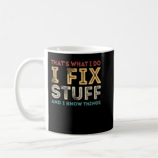 Taza De Café Arreglo cosas y sé cosas curiosas citas mecánicas