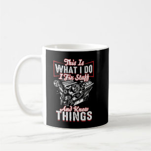 Taza De Café Arreglo Cosas y Sé Cosas Mecánico Diésel Moto