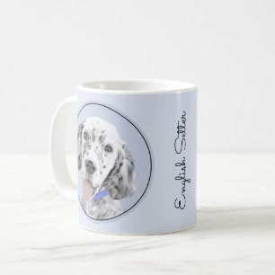 Taza De Café Arreglo de inglés azul Belton Pintura de perro