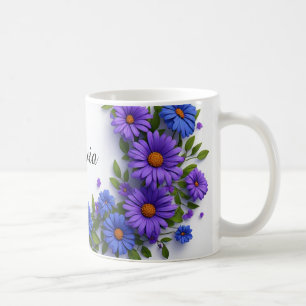 Taza De Café Arreglo Floral Botánico de Jardín de Primavera Flo